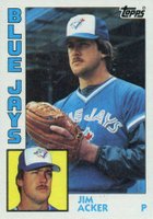 1984 Topps #359 Jim Acker Baseball Card