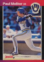 1989 Donruss #291 Paul Molitor Baseball Card