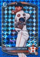 2025 Bowman Chrome Prospects #BCP48 Cam Smith Blue Geometric Baseball Card