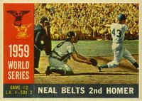 1960 Topps #386 World Series Game #2 Neal Belts 2nd Homer Baseball Card
