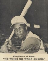 1962 Kahn's Wieners # Frank Robinson Baseball Card