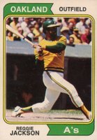 1974 O-Pee-Chee #130 Reggie Jackson Baseball Card