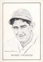 1950 Callahan Hall of Fame # Mickey Cochrane Baseball Card