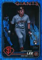 2024 Topps Update #US343 Jung Hoo Lee Blue Holo Foilboard Baseball Card