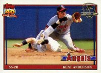 1991 Topps Desert Shield #667 Kent Anderson Baseball Card