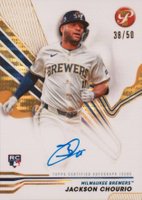 2024 Topps Pristine Pristine Autographs #PAJCH Jackson Chourio Gold Pristine Baseball Card