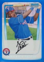 2011 Bowman Chrome Prospects #BCP82 Jurickson Profar Blue Refractor Baseball Card