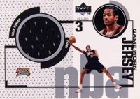 1998 Upper Deck Game Jerseys #GJ7 Allen Iverson Basketball Card