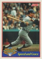 1991 Score Mickey Mantle #5 Speed and Grace Baseball Card