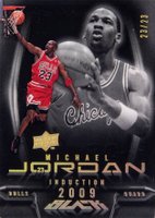 2008 Upper Deck Black MJ Induction #MJ-HOF Michael Jordan Gold Basketball Card