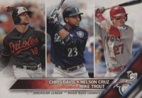 2016 Topps #26 Chris Davis/Mike Trout/Nelson Cruz Baseball Card