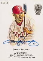 2023 Topps Archives Signature Series #140 Jimmy Rollins 2008 Allen & Ginter Baseball Card