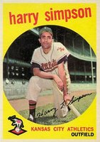 1959 Topps #333 Harry Simpson Baseball Card