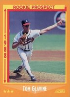 1988 Score #638 Tom Glavine Baseball Card