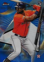 2020 Finest #50 Yordan Alvarez Blue Refractor Baseball Card