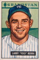 1951 Bowman #2 Yogi Berra Baseball Card