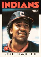 1986 Topps Tiffany #377 Joe Carter Baseball Card