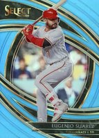 2020 Panini Select #194 Eugenio Suarez Carolina Blue Prizm Baseball Card