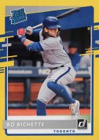 2020 Panini Donruss #37 Bo Bichette Yellow Baseball Card
