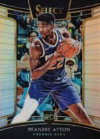 2018 Panini Select #2 DeAndre Ayton Silver Prizm Basketball Card