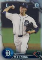 2016 Bowman Draft  #BDC30 Matt Manning Chrome-Refractor Baseball Card