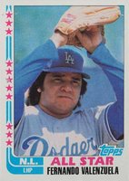 1982 Topps #345 Fernando Valenzuela Baseball Card