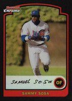 2003 Bowman Chrome #7 Sammy Sosa Refractor Baseball Card