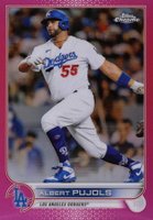 2022 Topps Chrome #84 Albert Pujols Pink Refractor Baseball Card