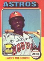 1975 Topps Mini #512 Larry Milbourne Baseball Card