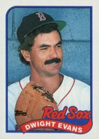 1989 Topps #205 Dwight Evans Baseball Card