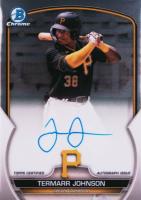 2023 Bowman Chrome Prospect Autographs #CPATJ Termarr Johnson Baseball Card
