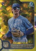 2022 Bowman Chrome Sapphire Edition #77 Bobby Witt Jr. SP-Yellow Baseball Card