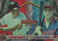 1994 Bowman's Best  #108 Chipper Jones/Travis Fryman Refractor Baseball Card
