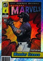 2022 Panini Donruss Marvels #M8 Wander Franco Rapture Baseball Card