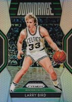2018 Panini Prizm Dominance #16 Larry Bird Silver Prizm Basketball Card