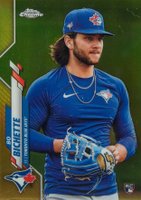 2020 Topps Chrome #150 Bo Bichette SP-Gold Refractor Baseball Card