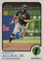 2022 Topps Heritage #223 Ronald Acuna Jr. Baseball Card