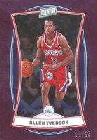 2022 Panini NBA Player of the Day #61 Allen Iverson Purple Basketball Card