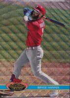 2021 Topps Stadium Club Chrome #174 Bryce Harper 1991 Stadium Club-Wave Refractor Baseball Card