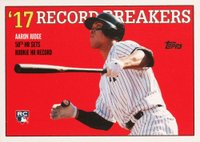 2017 Topps Throwback Thursday  #128 Aaron Judge Baseball Card