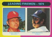 1975 Topps #313 Leading Firemen Baseball Card