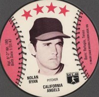 1976 Carousel Discs # Nolan Ryan Baseball Card