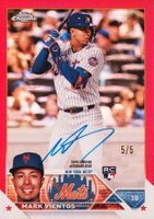 2023 Topps Chrome Rookie Autograph #RAMV Mark Vientos Red Baseball Card
