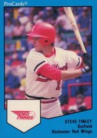 1989 Procards Rochester Red Wings #1639 Steve Finley Baseball Card