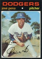 1971 Topps #693 Jose Pena Short Print Baseball Card