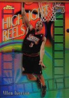 1999 Topps Chrome Highlight Reels #HR6 Allen Iverson Refractor Basketball Card