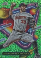2023 Topps Cosmic Chrome #176 Grayson Rodriguez Green Space Dust Baseball Card