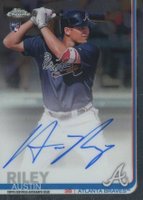 2019 Topps Chrome Rookie Autographs #RA-AR Austin Riley Baseball Card