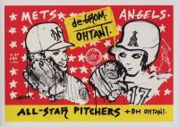 2021 Topps PROJECT70 All-Star Game #ASG3 Jacob DeGrom/Shohei Ohtani Baseball Card