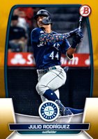 2023 Bowman #96 Julio Rodriguez Gold Baseball Card